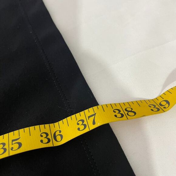 J McLaughlin Black Sheath Dress M Stretch Knit Minimalist Career Classic - Picture 7 of 7